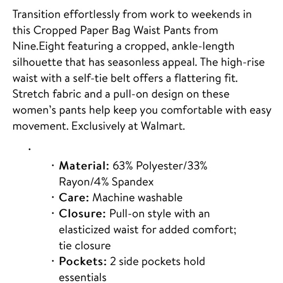 NWT XXL Nine Eight Paper Bag Pants - Picture 6 of 13